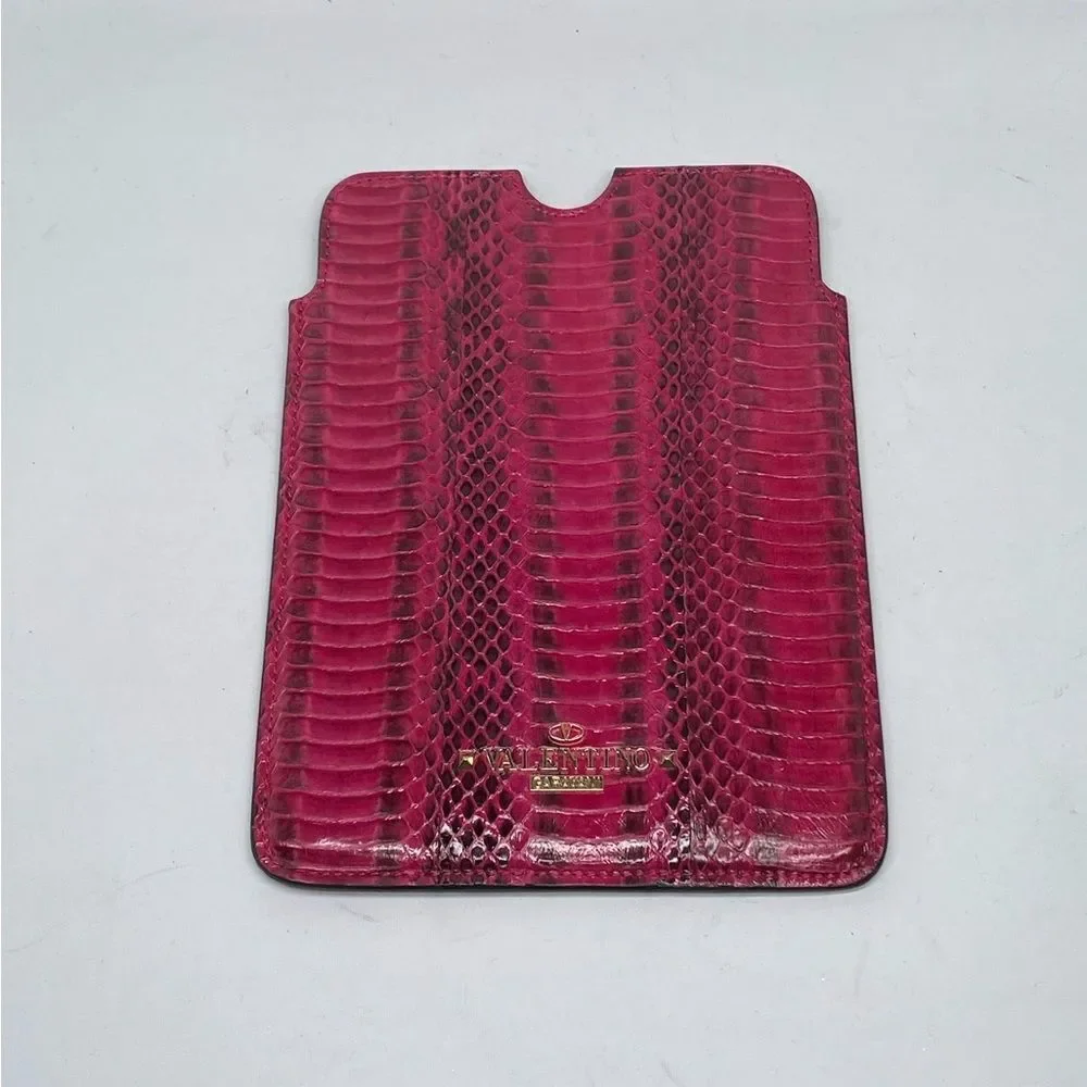 Valentino Garavani Snake Embossed Leather iPad Mini Case